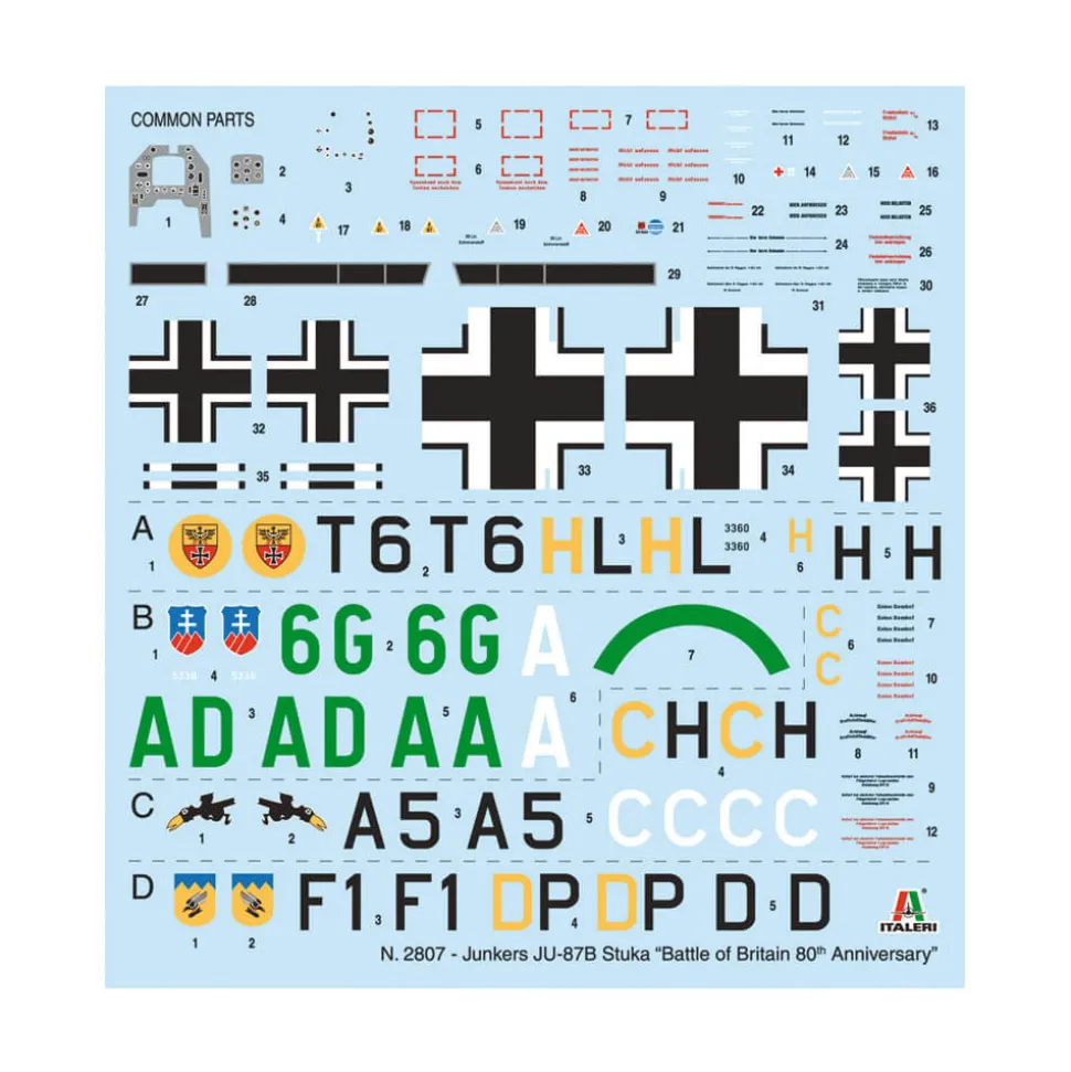 Maquette avion : Junkers Ju87B Stuka - Italeri