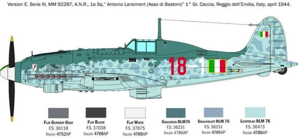 Maquette avion : Macchi MC.205 Veltro - Italeri