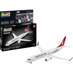 Maquette avion : Model Set Boeing 737-800 "Turkish Airlines" - Revell