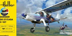 Maquette avion : Starter Kit : Dornier DO27/CASA C-127 - Heller