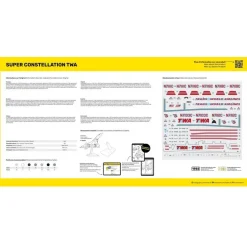 Maquette Avion Starter Kit : Super Constellation TWA - Heller