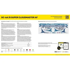 Maquette avion : DC6 Super Cloudmaster - Heller