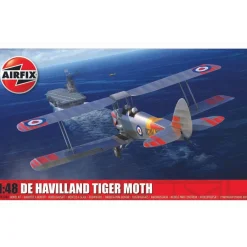 Maquette avion militaire : De Havilland Tiger Moth - Airfix