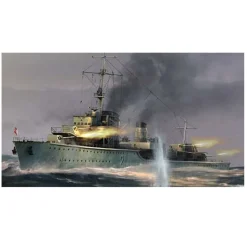 Maquette bateau : Destroyer allemand Zerstörer Z-21 1940 - Trumpeter