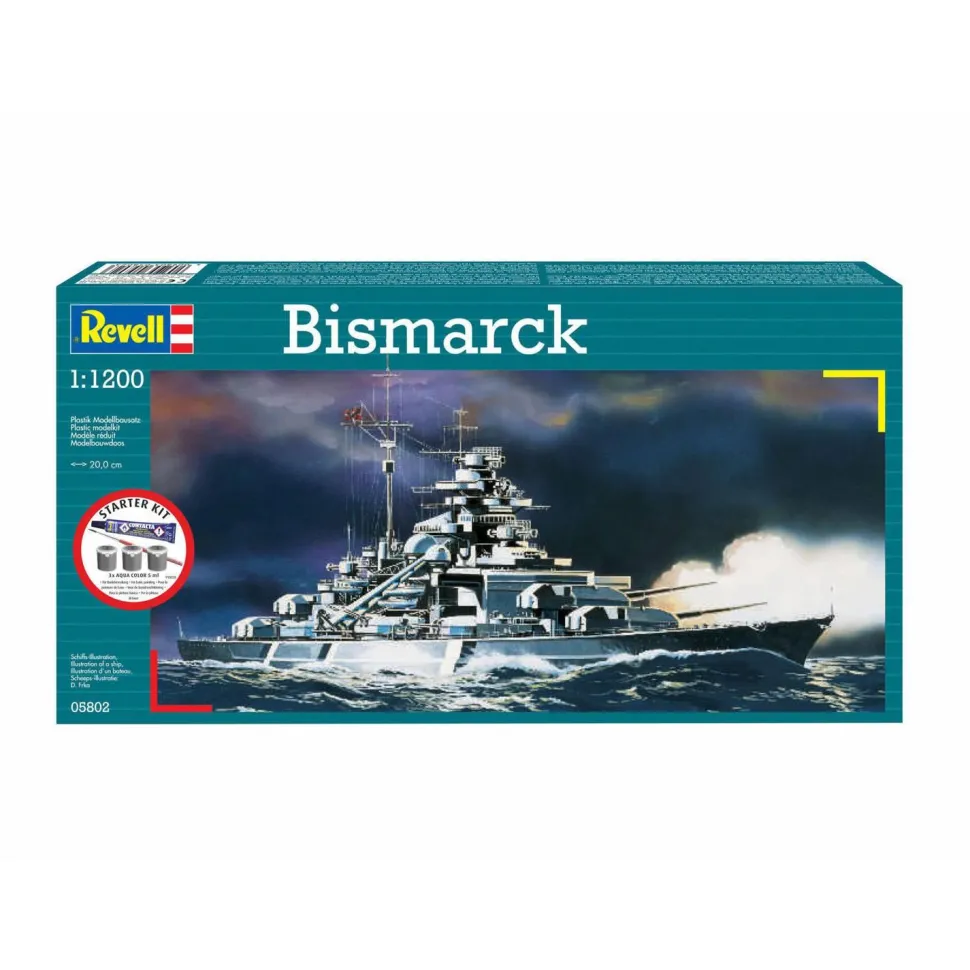 Maquette bateau : Kit de démarrage : Bismarck - Revell