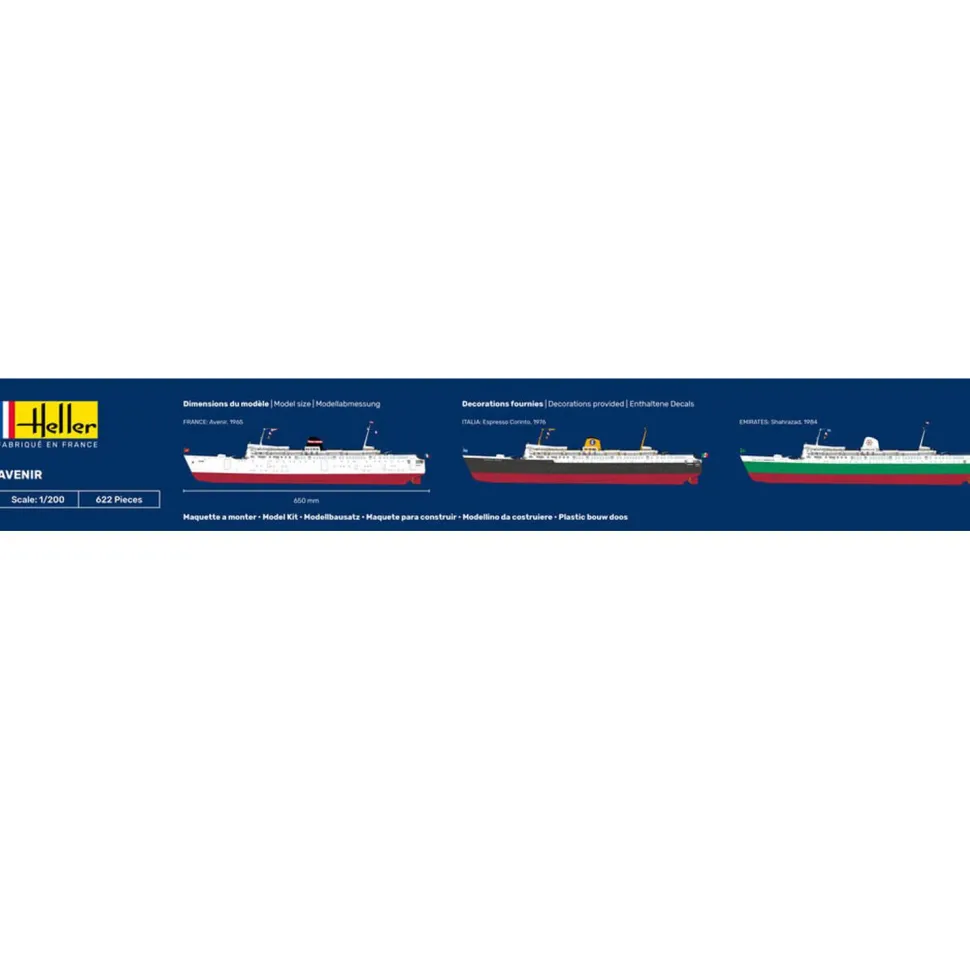 Maquette bateau : Starter Kit : Avenir - Heller