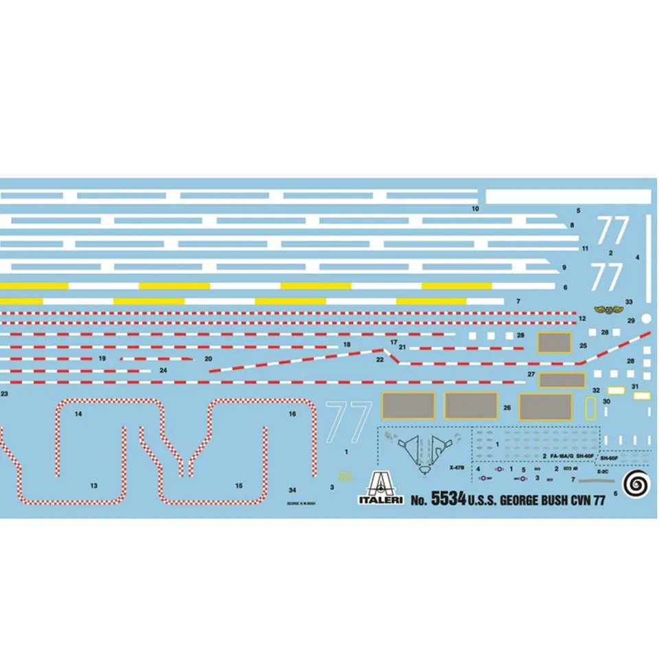 Maquette bateau : U.S.S. GEORGE H.W. BUSH CVN-77 - Italeri