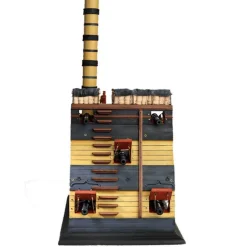 Maquette bateau en bois : Navio Rayo, Vue de coupe Poste de Bataille - Disarmodel