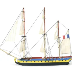 Maquette bateau en bois : easy kit : frégate Hermione La Fayette - Artesania