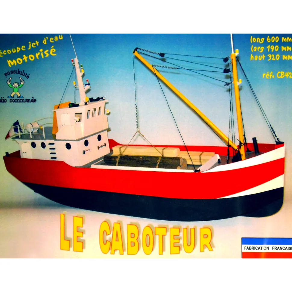 Maquette bateau en bois : Caboteur - Soclaine