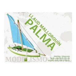 Maquette bateau en bois : Voilier monocoque Llaud Mallorquin Palma - Artymon