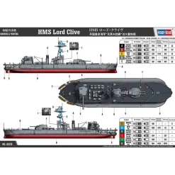 Maquette Bateau militaire Britanique : HMS Lord Clive - Hobby Boss
