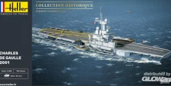Maquette bateau : Porte-avions Charles de Gaulle - Heller