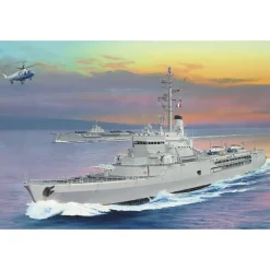Maquette Bâteau : Porte-Hélicoptères Jeanne d’Arc 1964 in 1:350 - Trumpeter