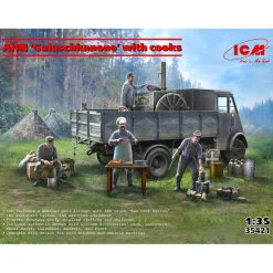Maquette camion : AHN Gulaschkanone avec cuisiniers - ICM