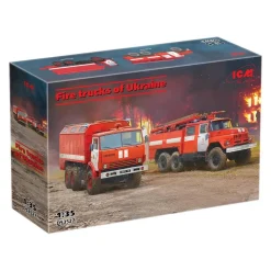 Maquette camion : Camions de pompiers de l'Ukraine en 1:35 - ICM
