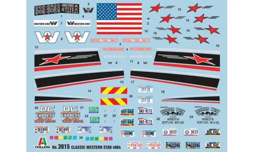 Maquette Camion : Classic Western Star 4964 - Italeri