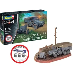 Maquette Camion Militaire : Starter Kit : Krupp Protze KFZ 69 - Revell