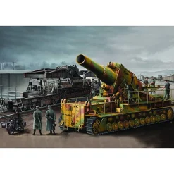 Maquette Canon Mörser Karl-Gerat 040/041 avec système de transport par rail - Smer