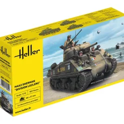 Maquette char : M4A2 Sherman Division Leclerc - Heller