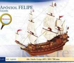 Maquette de bateau en bois : Apostol Felipe - OCCRE