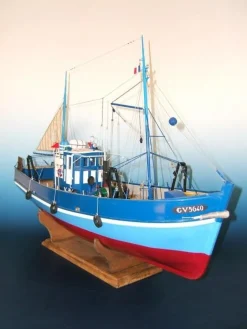Maquette en bois - Chalutier sardinier du Guilvinec - Soclaine