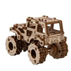 Maquette en bois : monster truck 1 : Jeep CJ-5 - Wooden City