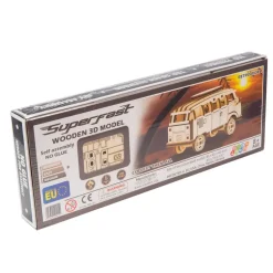 Maquette en bois : retro ride 1 : Volkswagen Transporter T1 - Wooden City