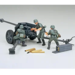 Maquette et figurines militaires : Canon anti-char 75mm - Tamiya