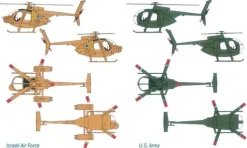 Maquette hélicoptère : AH - 6 NIGHT FOX - Italeri