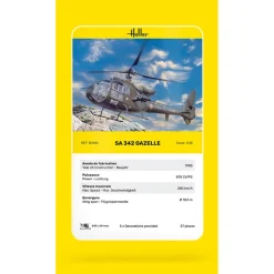 Maquette hélicoptère : S.A. 342 Gazelle - Heller