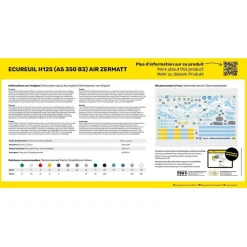 Maquette Hélicoptère : STARTER KIT - ECUREUIL H125 (AS 350 B3) - Heller
