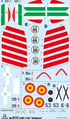 Maquette hydravion : Cant Z.501 Gabbiano - Italeri