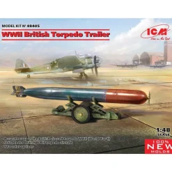 Maquette militaire : Remorque et torpille Britannique de la Seconde Guerre Mondiale - ICM