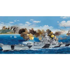 Maquette Navire : Cuirassé USS BB-61 "IOWA" 1944 - Trumpeter