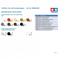 Maquette vehicule militaire : British 2to. 4x2 Ambulance - Tamiya