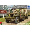 Maquette véhicule militaire : GPW 1/4 ton 4x4 Utility Track Mod.1942 w/10-CWT avec équipage - Bronco Models