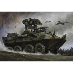 Maquette véhicule militaire : Véhicule blindé léger antitank USMC LAV-AT - Trumpeter