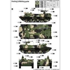 Maquette véhicule militaire : véhicule de lancement russe 9P149 - Trumpeter