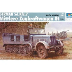Maquette véhicule militaire : Sd.Kfz.7 Mittlere Zugkraftwagen 8t version antérieure - Trumpeter