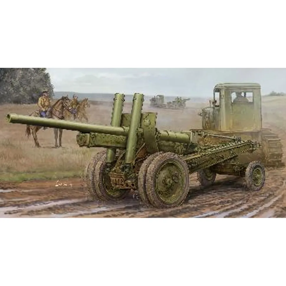 Maquette véhicule militaire : Canon Howitzer soviétique A-19 122 mm Mod.1931/1937 - Trumpeter