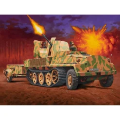 Maquette véhicule militaire :sWS mit Flak-Aufbau als Sfl. mit 3,7cm Flak 43 - Revell