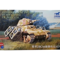 Maquette véhicule militaire : German 28CM Swurfgerat 40 AUF G.W.h39 - Bronco Models