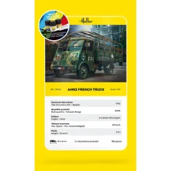 Maquette Véhicule Militaire : STARTER KIT- AHN2 - Camion Français - Heller