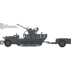 Maquette véhicule militaire Sd.Kfz.10/4 Flak 30 - 1/35 - Italeri