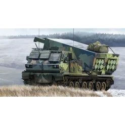 Maquette véhicule militaire : Système de lancement multiple M270 / A1 - Norvège - Trumpeter