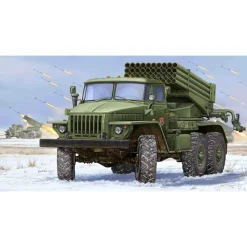 Maquette véhicule militaire : Camion lance-roquettes russe BM-21 - Trumpeter