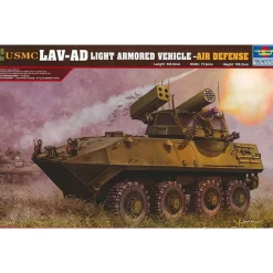 Maquette véhicule militaire : Véhicule blindé léger-défense aérienne USMC LAV-AD - Trumpeter
