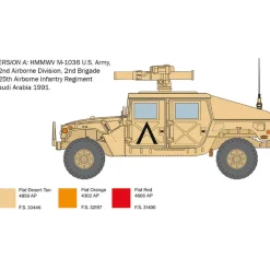 Maquette véhicule militaire : HMMWV M1036 Blindé de remorquage - Italeri