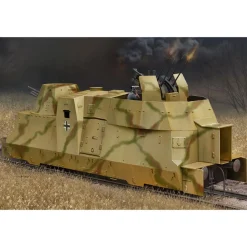 Maquette véhicule militaire : Wagon blindé allemand BP42 avec canon et flak - Hobby Boss